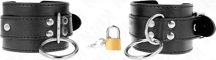 Menottes KINK - Metal Noir Ajustable 20-28 cm