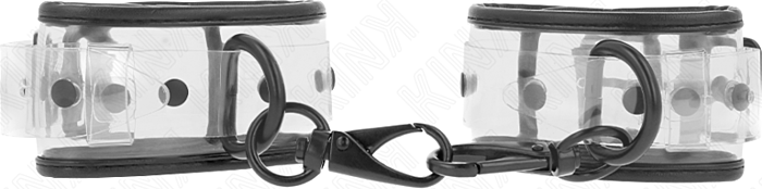 Menottes KINK Transparentes Ajustables - Contrôle Total Menottes KINK Transparentes Ajustables - Contrôle Total