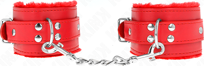 Menotte KINK Rouge Metal Ajustable