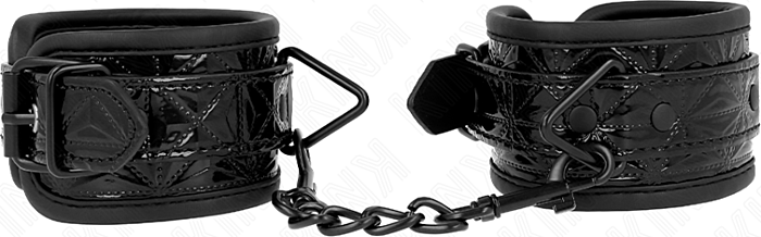 Menottes KINK Ajustables Noir - Style et Confort Menottes KINK Ajustables Noir - Style et Confort