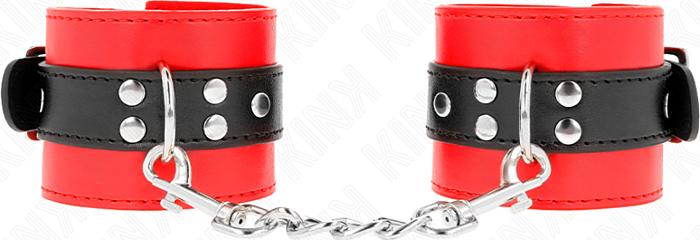 Menottes KINK Rouge - Confort et contrôle ultime Menottes KINK Rouge - Confort et contrôle ultime