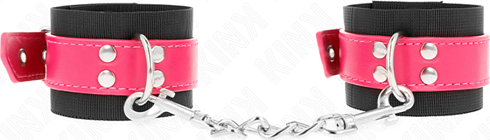 Menottes KINK Nylon Noir Ajustables Fuchsia