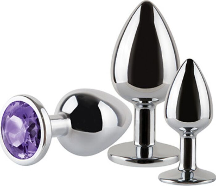 Plugs anaux S Pleasures Metal Metal MAX ? pack 3 tailles