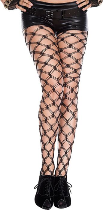 Panty résille épaisse Music Legs avec culotte opaque Panty résille épaisse Music Legs avec culotte opaque