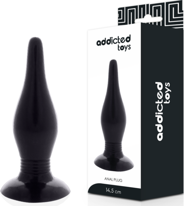 Plug Anal Addicted Toys 14.5 cm Flexible Noir Plug Anal Addicted Toys 14.5 cm Flexible Noir