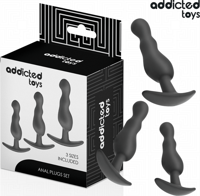 Plug Anal Addicted Toys Set 3 Tailles Sensationnel