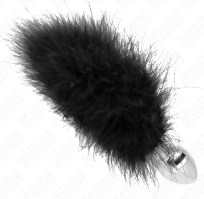 Plug Anal KINK 11x7 cm avec Plume Sensuelle