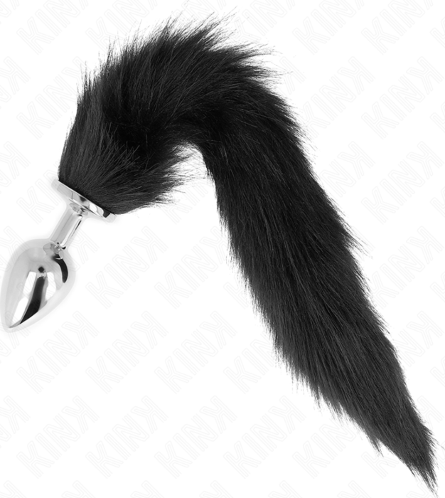 Plug Anal KINK L Noir avec Queue Synthétique
