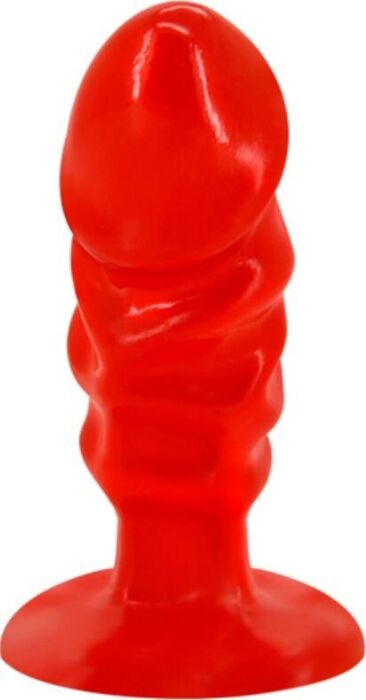 Plug Rouge Ventouse Unisexe