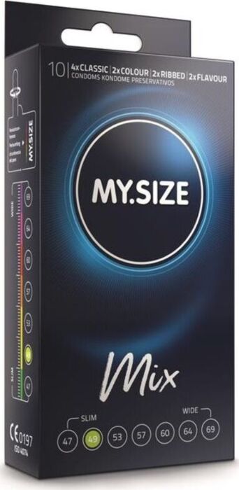Préservatifs MySize Mix 49mm - Pack 10