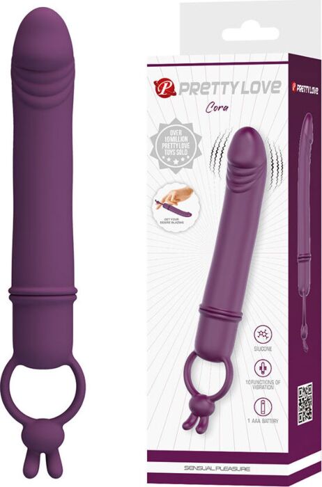 Vibrateur Pretty Love Cora avec anneau de sujétion Vibrateur Pretty Love Cora avec anneau de sujétion