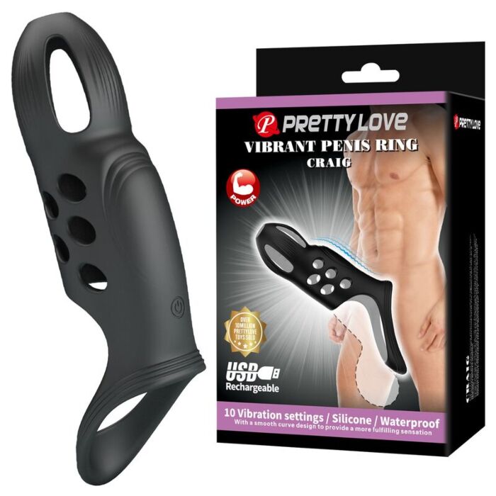 FOR HIM Anneau vibrant CRAIG rechargeable FOR HIM Anneau vibrant CRAIG rechargeable