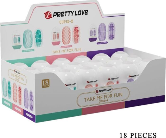 Masturbateur Pretty Love Cupid X avec textures variées Masturbateur Pretty Love Cupid X avec textures variées