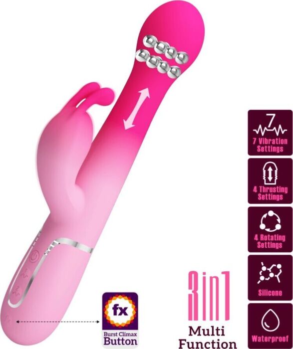 Vibrateur Rabbit Pretty Love Dejon 3 en 1 pour plaisir Vibrateur Rabbit Pretty Love Dejon 3 en 1 pour plaisir