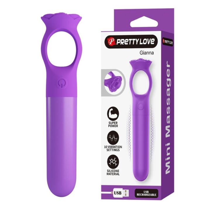 Vibromasseur mini rechargeable HIGH TECH GIANA Vibromasseur mini rechargeable HIGH TECH GIANA