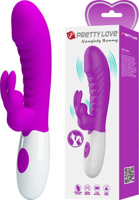 Vibrateur Rabbit Pretty Love Naughty Bunny - Stimulation duale Vibrateur Rabbit Pretty Love Naughty Bunny - Stimulation duale