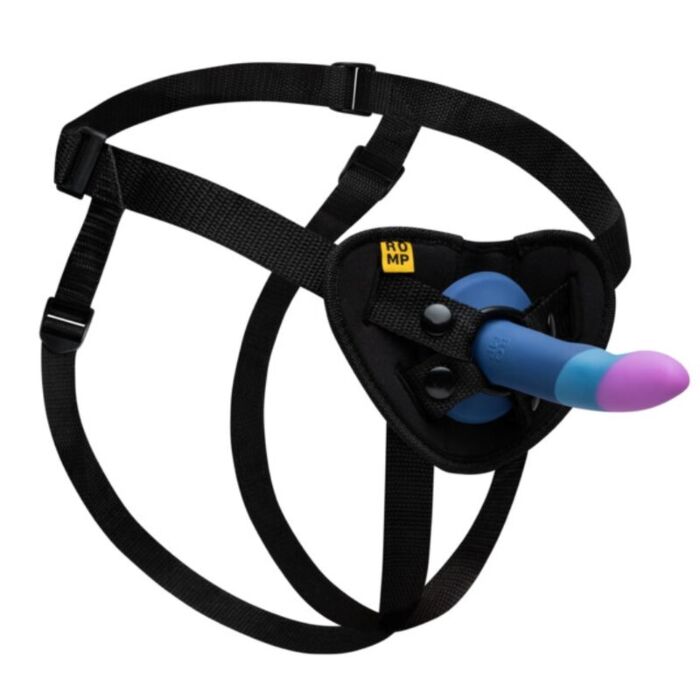 Dildo avec Harnais ROMP Piccolo 14 cm et Succion Dildo avec Harnais ROMP Piccolo 14 cm et Succion