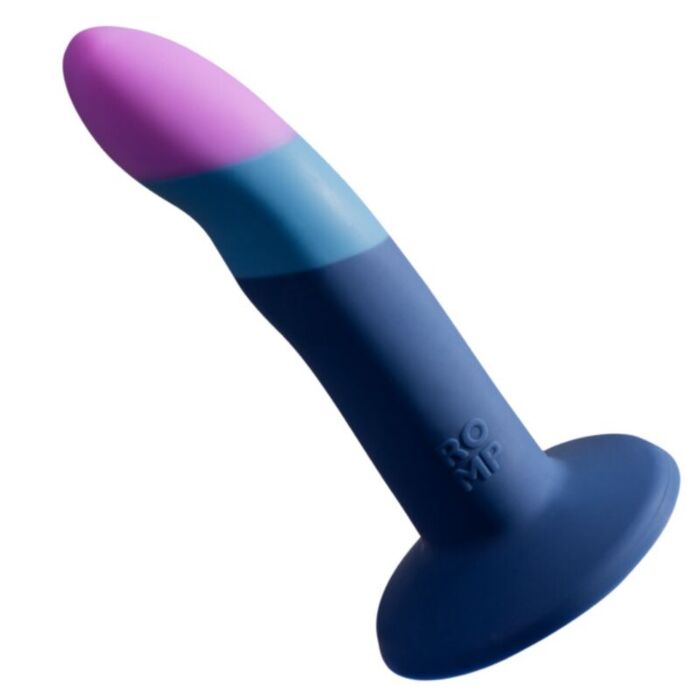 Dildo ROMP Piccolo avec ventouse tricolore 14 cm Dildo ROMP Piccolo avec ventouse tricolore 14 cm