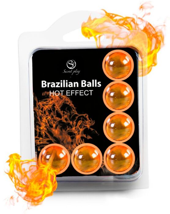 Set 6 Brazilian Balls Secretplay - Effet Chaleur Set 6 Brazilian Balls Secretplay - Effet Chaleur