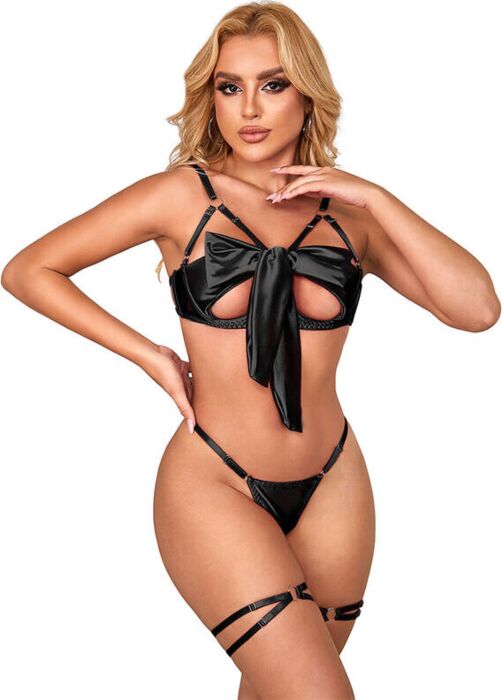 Lingerie SUBBLIME 955205 Élégance Noire Ajustable Lingerie SUBBLIME 955205 Élégance Noire Ajustable