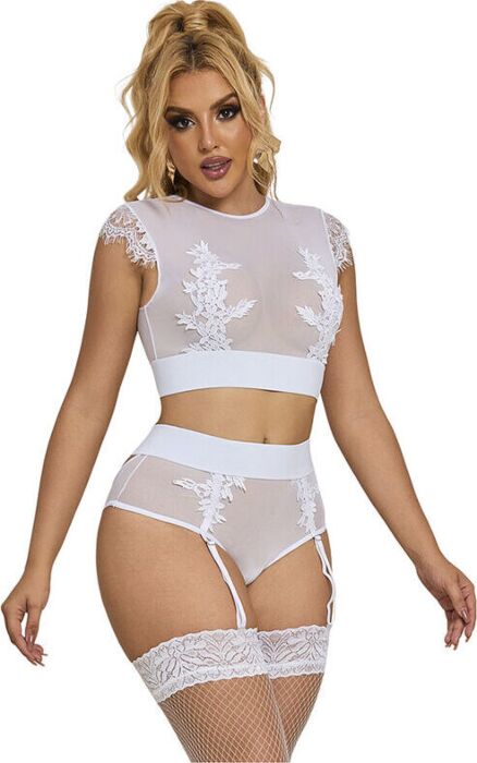 Soutien-gorge SUBBLIME Blanc S/M Élégance Sensuelle