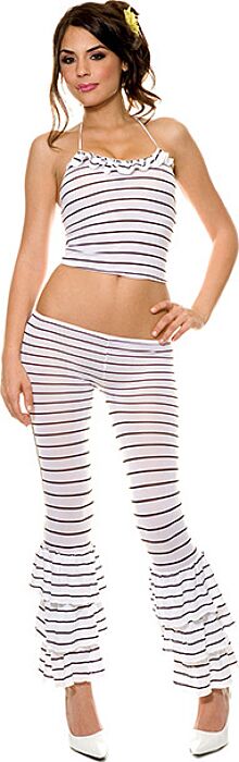 TOP Y PANTALON PIRATA RAYAS