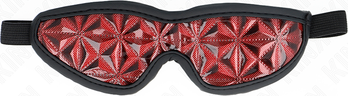 Masque BDSM KINK - Vente Diamants Rouge - Élégance