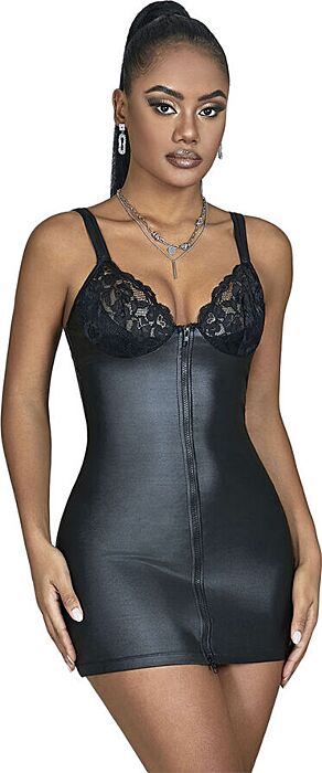 Robe Cuir SUBBLIME 957568 Zip Sexy Élégante Robe Cuir SUBBLIME 957568 Zip Sexy Élégante