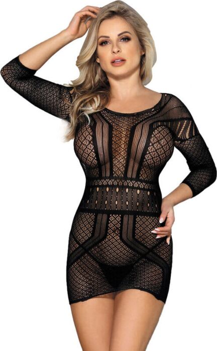 Vêtement Érotique Sublime - Robe Réseau Dos Nu Vêtement Érotique Sublime - Robe Réseau Dos Nu