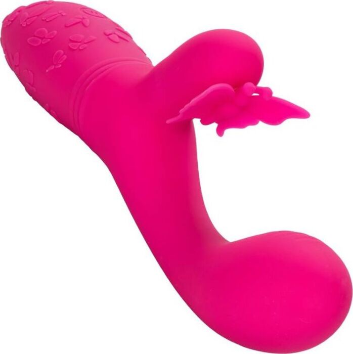 Vibromasseur CalExotics Butterfly Kiss Rose - Duo Sensuel Vibromasseur CalExotics Butterfly Kiss Rose - Duo Sensuel