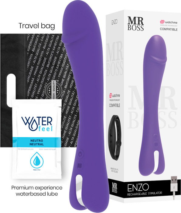 Vibrateur MR BOSS Enzo - Compatible Watchme