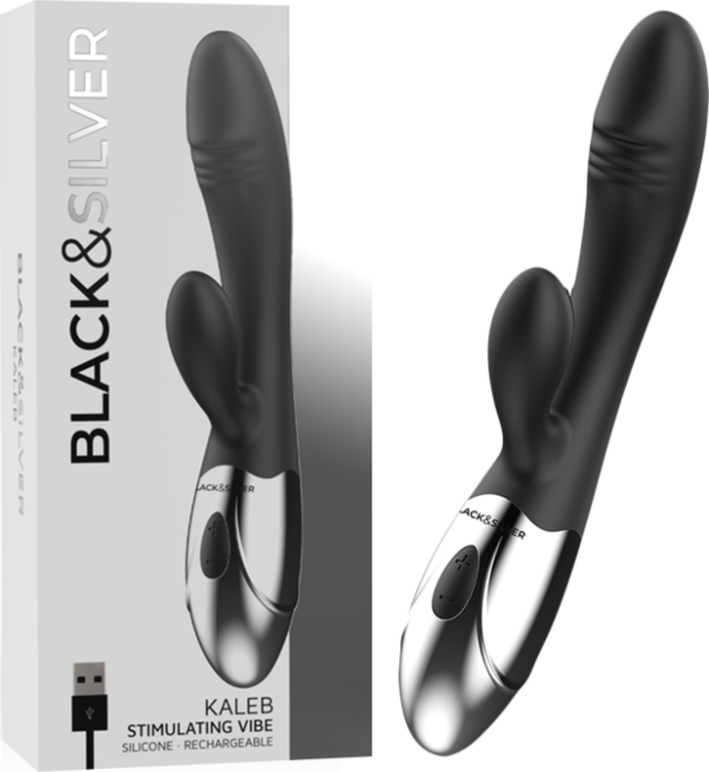 Vibromasseur rabbit BLACK&SILVER Kaleb Vibromasseur rabbit BLACK&SILVER Kaleb
