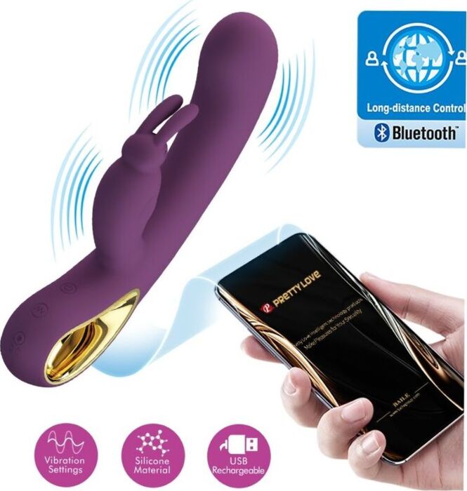 Vibromasseur Pretty Love Liam Rabbit Violet Vibromasseur Pretty Love Liam Rabbit Violet