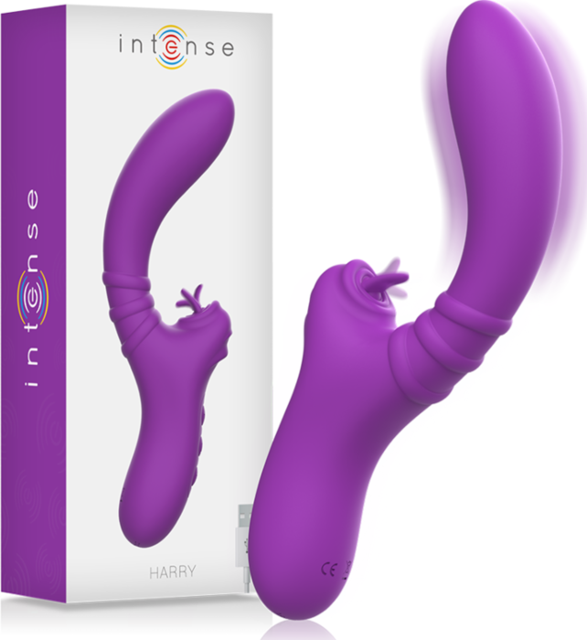 Vibro langue flexible violet