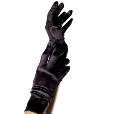 Gants en Satin Noir Séducteur