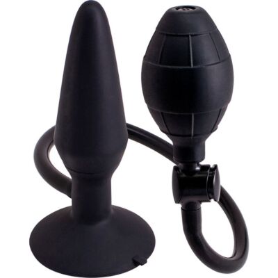 Plug anal Hinchable M - Negro