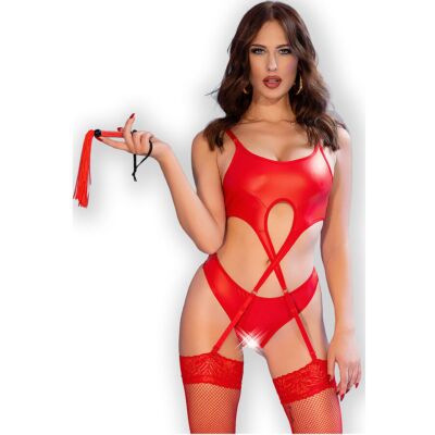 Set Lingerie Chilirose CR 4625 Crotchless Rouge