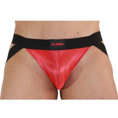 Jockstrap BURN 010 Rouge/Noir - Élégance Sensuelle