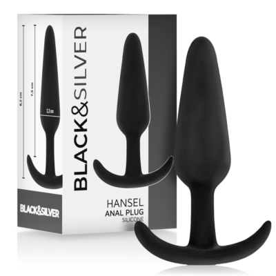 Plug Anal Black&Silver Hansel Petit Tactile