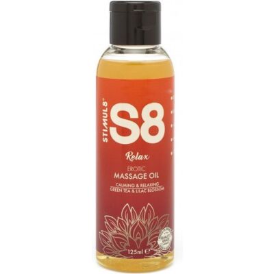 S8 aceite de masaje relax: té verde y flor lila - 125ml