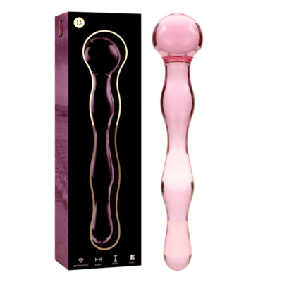 Dildo en verre Rose Nébuleuse 13