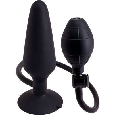 Plug anal Hinchable L - Negro