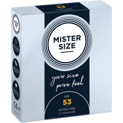 Mister taille 53 (pack de 3) - extra fino