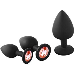 Kit de fantasía anal Rubí - 3 tapones