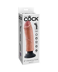 King cock pene realístico vibrador 20 cm