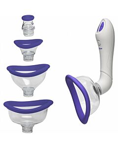 Bloom - Ventouse Clit & Nipple / Violet, Blanc