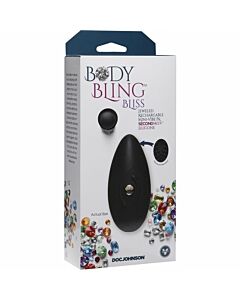 Body bling - mini vibrateur bijou - bliss - noir