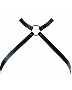 Harnais Croisé Noir en Dentelle