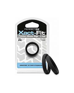 Pack Xact-fit: Anneaux en Silicone Noir