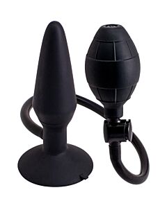 Plug anal Hinchable M - Negro